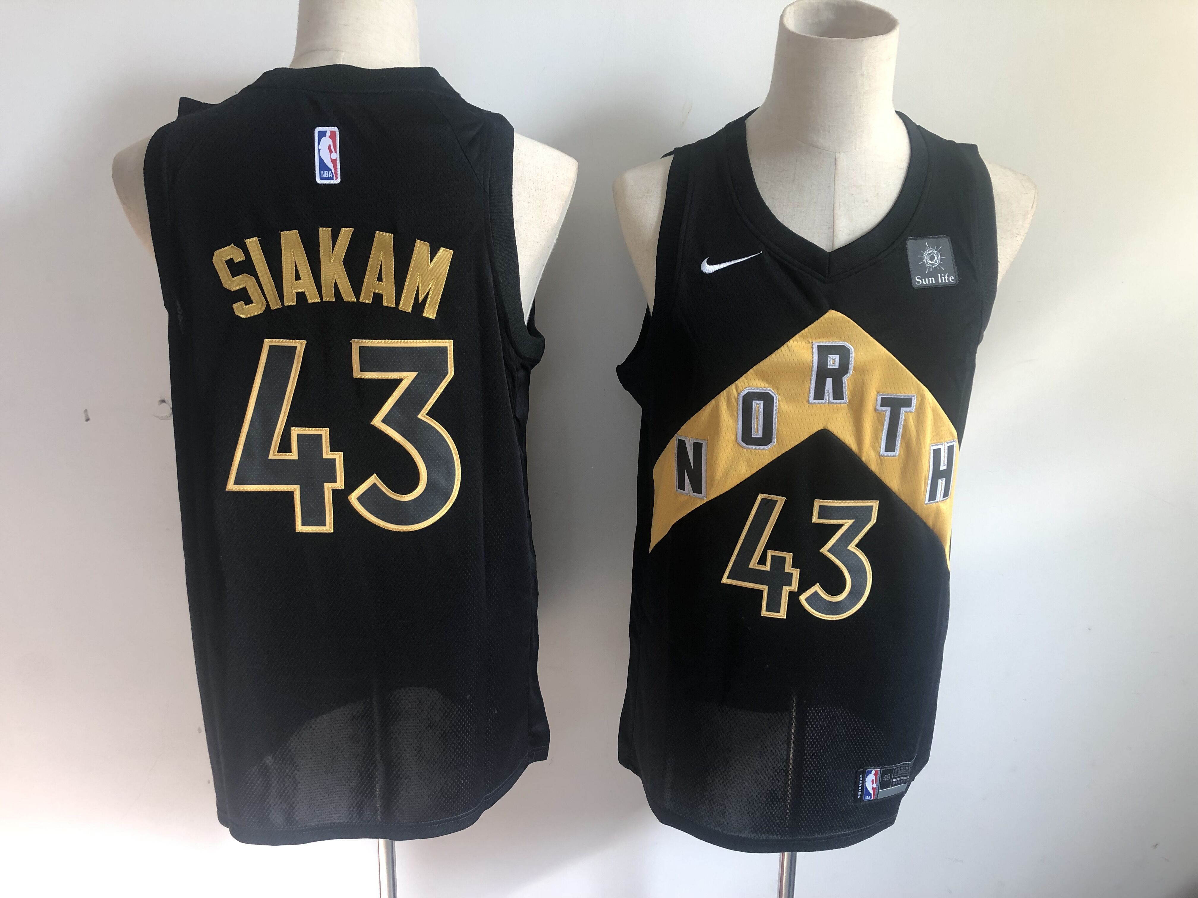 Men Toronto Raptors #43 Siakam Black City Edition Nike NBA Jerseys->new york knicks->NBA Jersey